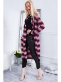 Burgundy and pink striped cardigan MP16152 - Online store - Boutique